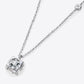 2 Carat Moissanite 4-Prong 925 Sterling Silver Necklace