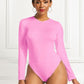 Women's CallistaAnn Round Neck Long Sleeve Bodysuit