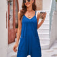 Spaghetti Strap Romper with Pockets