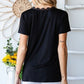 Heimish Lace Detail V-Neck Short Sleeve T-Shirt