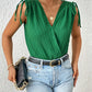 Surplice Tie-Shoulder Bodysuit