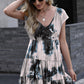 Women's NovaAnna Tie-Dye Ruffle Hem Dress