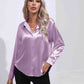 Collared Neck Buttoned Long Sleeve Shirt