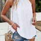 Ruched Grecian Neck Tank