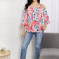 Women's Sew In Love Full Size Fresh Take Floral Short Sleeve Cold-Shoulder Top