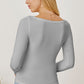 Square Neck Long Sleeve T-Shirt