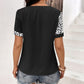 Women's Bryony Leopard Round Neck Short Sleeve Tee