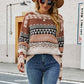 Round Neck Drop Shoulder Sweater