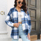 LoveByHannah Plaid Button Up Collared Neck Long Sleeve Shirt