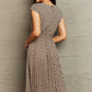 Round Neck Tie Waist Dress