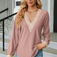 V-Neck Long Sleeve T-Shirt
