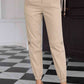 EnvyPantsWear Sand Brown High Waist Pants with Pockets