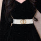 Women's D Buckle Elastic Belt