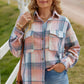 Full Size Plaid Dropped Shoulder Shacket