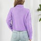 Turtleneck Dropped Shoulder Sweater