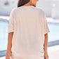 Plus Size Ribbed Cocoon Cover Up
