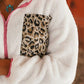 Half Zip Leopard Contrast Long Sleeve Sweatshirt