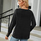 Full Size V-Neck Long Sleeve T-Shirt