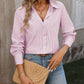 Striped Button Up Long Sleeve Shirt