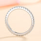 Women's Curious Time 925 Sterling Silver Moissanite Ring