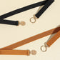 Black or Caramel One Size PU Leather Belt