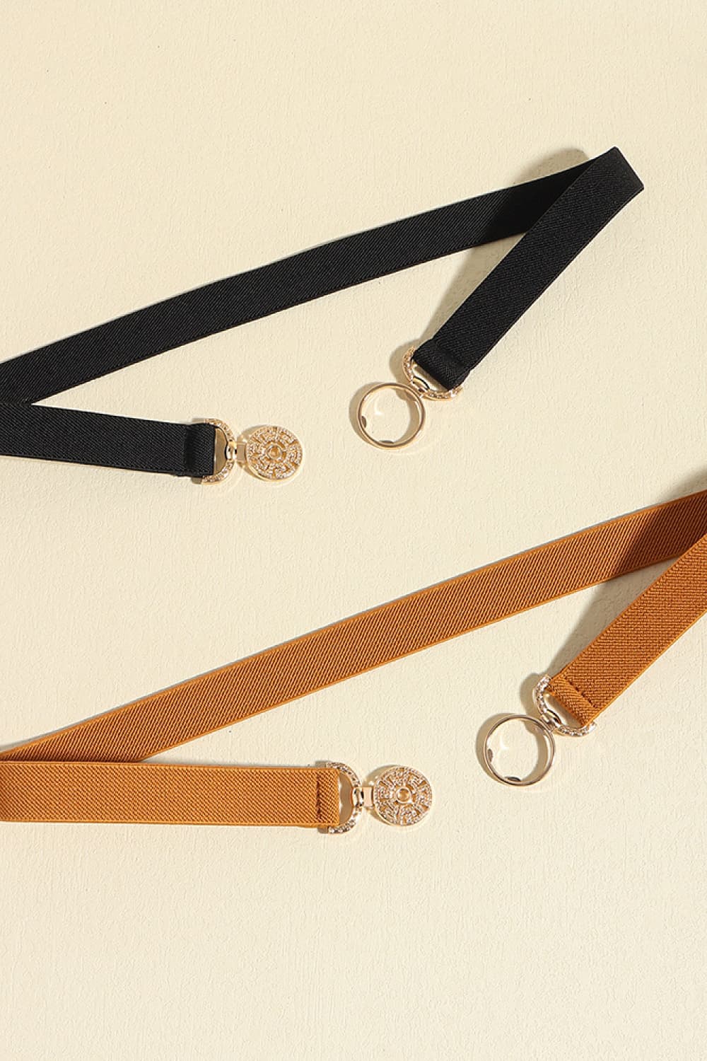 Black or Caramel One Size PU Leather Belt