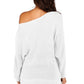 One Shoulder Dolman Sleeve Sweater