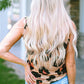 Leopard Print Round Neck Tank