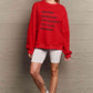 Simply Love SEASONAL Full Size Letter Graphic Round Neck Sweatshirt