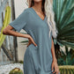 Women's Twisted V-Neck Short Sleeve Dress