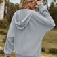 Outer Adventure Full Size Cable-Knit Long Sleeve Hooded Jacket