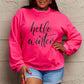 Simply Love SEASONAL Full Size HELLO WINTER Graphic Sweatshirt