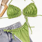BEACHIN' Frill Trill Halter Neck Bikini Set