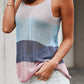 Color Block Scoop Neck Knit Tank 🦋