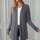 Open Front Long Sleeve Cardigan