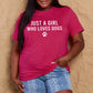 Malibu Dreams Simply Love Full Size Dog Paw Graphic Cotton T-Shirt