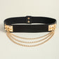 BeyondBeautiful Elastic Belt with Chain