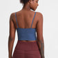 SUNSETNIGHTS Feel Like Skin Scoop Neck Sports Cami
