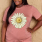 Malibu Dreams Simply Love Full Size FLOWER Graphic Cotton Tee