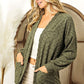 BiBi Checkered Long Sleeve Open Front Cardigan - Brand BiBi