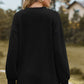 Textured V-Neck Dropped Shoulder T-Shirt