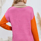 Beautiful Browns Full Size Turtle Neck Dropped Shoulder Slit Sweater 🦋