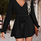 BodatiousJumpers Long Flounce Sleeve V-Neck Romper