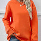 Round Neck Long Sleeve Sweatshirt