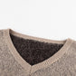 Women's Eden Full Size Striped Sleeve Leopard Print Knitted Sweater