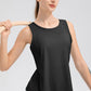 Wide Strap Round Neck Active Tank