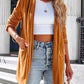 BasicStyle Button Up Long Sleeve Blazer with Pocket