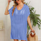 SO JAMAH One Size Openwork Side Slit Knit Dress