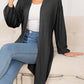 SavannahTree Dropped Shoulder Open Front Longline Cardigan