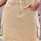 Women's Full Size Denim Mini Skirt with Pockets